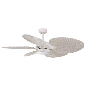 Lucci Air Bali 52" DC Ceiling Fan With Light, Antique White