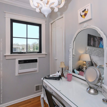 New Black Window in Delightful Vanity Area - Renewal by Andersen Long Island, NY
