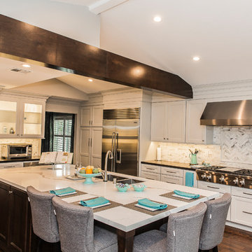 Kitchen & living room addition including an outdoor living space