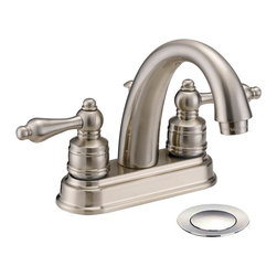 Designers Impressions - Satin Nickel Lavatory Vanity Faucet - Bathroom Sink Faucets