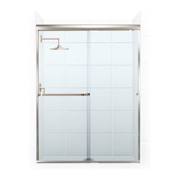 Coastal - Shower Doors | Pararagon 3/16" Frameless | Brushed Nickel / Clear Glass by Coast - Shower Doors