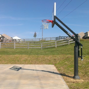 William G's Pro Dunk Gold Basketball System on a 35x25 in Burlington, KY