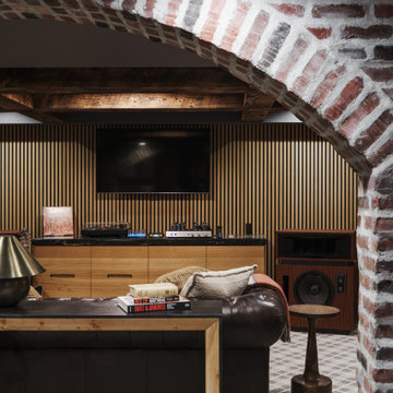 Fontana Street - Leawood Basement Music Room
