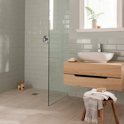 Diamante Pastel Mint Ceramic Subway Tile - Products