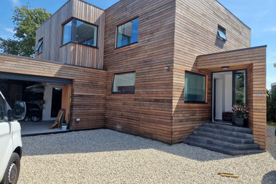 This is an example of a house exterior in Hampshire.