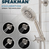 Speakman Kubos Exhilaration Shower Head, Brushed Nickel, Flow Rate: 1.5 Gpm