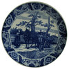 Large Consigned Vintage Blue Delft Charger Plate