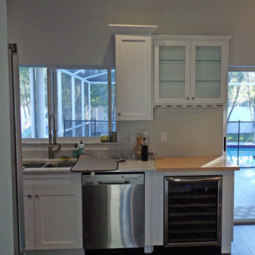 Home Bar with Custom Cabinets - Dry Bar or Wet Bar - You Choose!