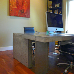 Concrete Interlocking Desks - Products