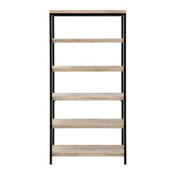 Anjou White Wash Open Bookcase - Bookcases
