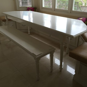 Table and Bench and Window Seat