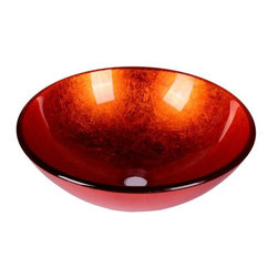 Foil Orange Vessel Basin - Products