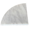 Carrara White Marble 9" Shower Corner Shelf Semi Polished