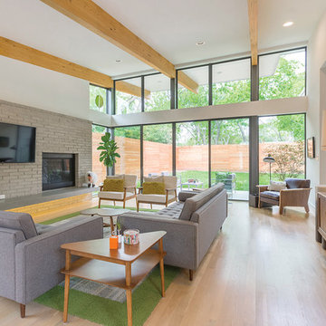 Living room has plenty of views to the outside