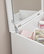 Compact Dressing Table Set, White