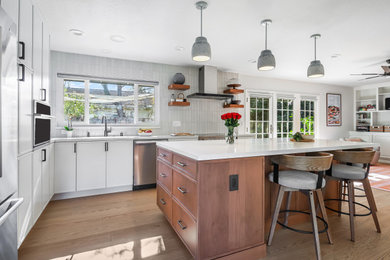 Example of a transitional kitchen design in San Francisco