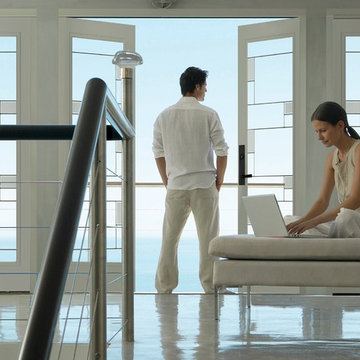 Masonite Patio Doors with Mondrian Glass (Home Depot Exclusive)