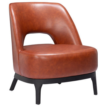 Ollie Accent Chair Brown, Brown