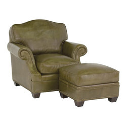 Leather Club Chairs and Ottomans - Products