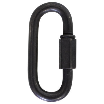 Quick Link Chain Connectors, 2 Pack, Oil Bronzed Black, 5 Gauge
