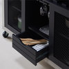 Furniture of America Raxon Industrial Wood Multi-Storage Buffet in Black