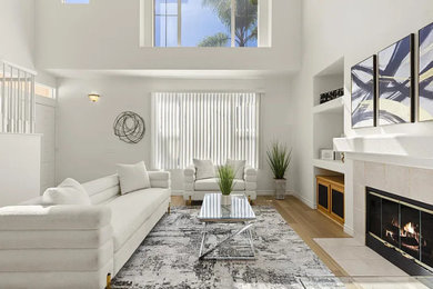 Living room - modern living room idea in San Diego