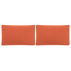 Soleil Solid Pillow, Indoor Outdoor, Set of 2, Tropical Orange, 12"x20"