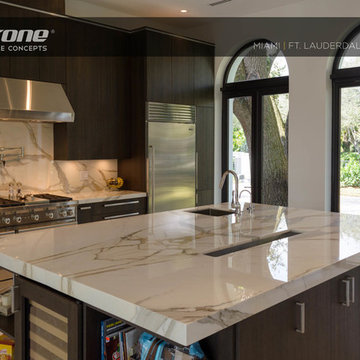 Calacatta Gold Borghini Kitchen Installation