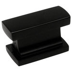 Cosmas - Cosmas 701FB Flat Black Contemporary Cabinet Knob, Single - Manufacturer: Cosmas