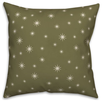 Green Twinkle 18x18 Spun Poly Pillow