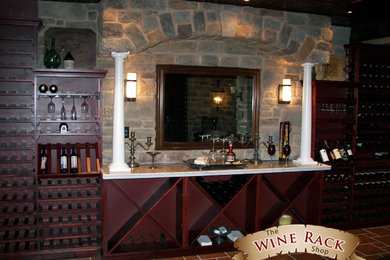 Design ideas for a traditional wine cellar in Philadelphia.