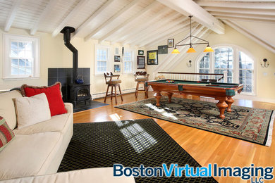 Traditional games room in Boston.