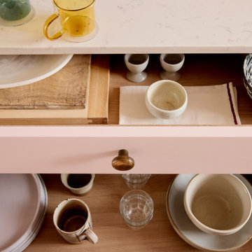 Pink galley kitchen | NW5