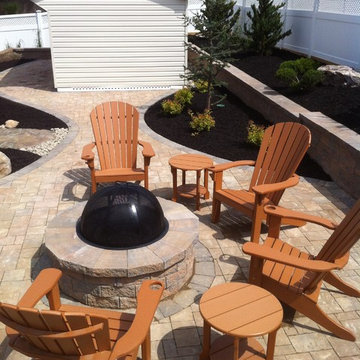 Patio with Fire Pit & Landscaping