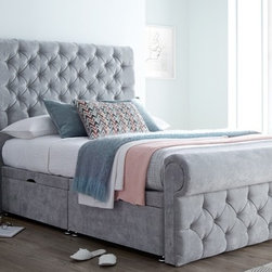 Love Sleep Palermo Sleigh  Divan / Ottoman Bed - Divan Beds