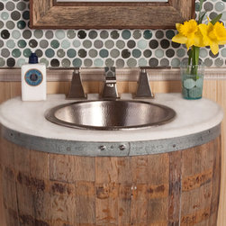 Native Trails 24" Bordeaux Vanity Top in Carrara - Vanity Tops And Side Splashes