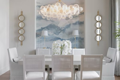 Transitional dining room photo in Tampa