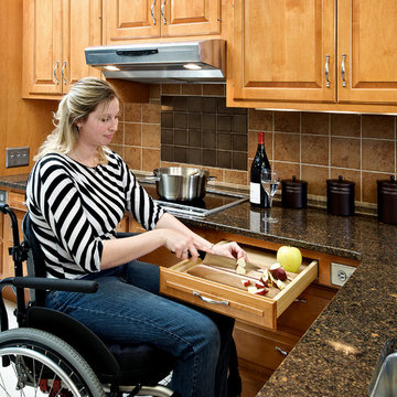 Custom universal design kitchen