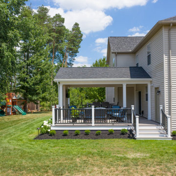 Strongsville Attached Structure, AZEK Deck and Unilock Patio