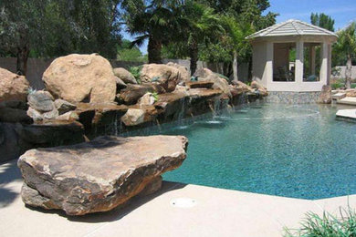 Photo of a traditional pool in Phoenix.