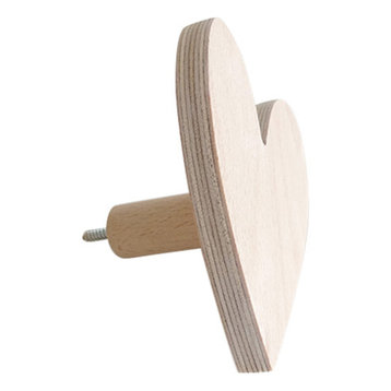 Wooden Heart Wall Hook