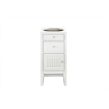 Athens 15" Cabinet w/ Drawers & Door Glossy White