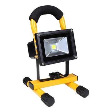 10W Rechargeable Cordless Led Flood Light, Yellow