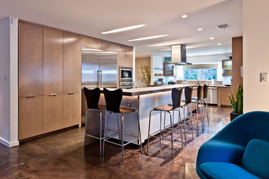 Inspiration for a contemporary kitchen remodel in Houston