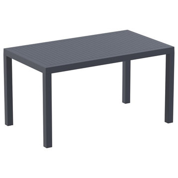 Compamia Ares Rectangle Dining Table, Dark Gray