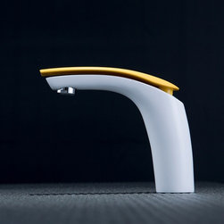 Rio Jaune Bath Sink Faucet White Color Chrome Finished - Bathroom Sink Faucets