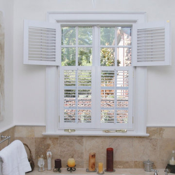 "Cafe, Double Hung" Plantation Shutter applications