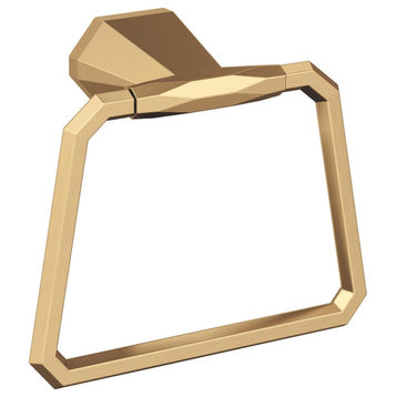 Amerock St. Vincent Contemporary Towel Ring, Champagne Bronze