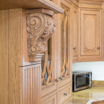 Classic, Sustainable-Wood Victorian Style Kitchen