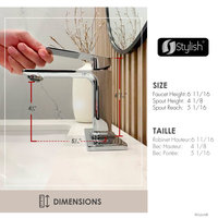 STYLISH Single Hole Bathroom Faucet, Polished Chrome